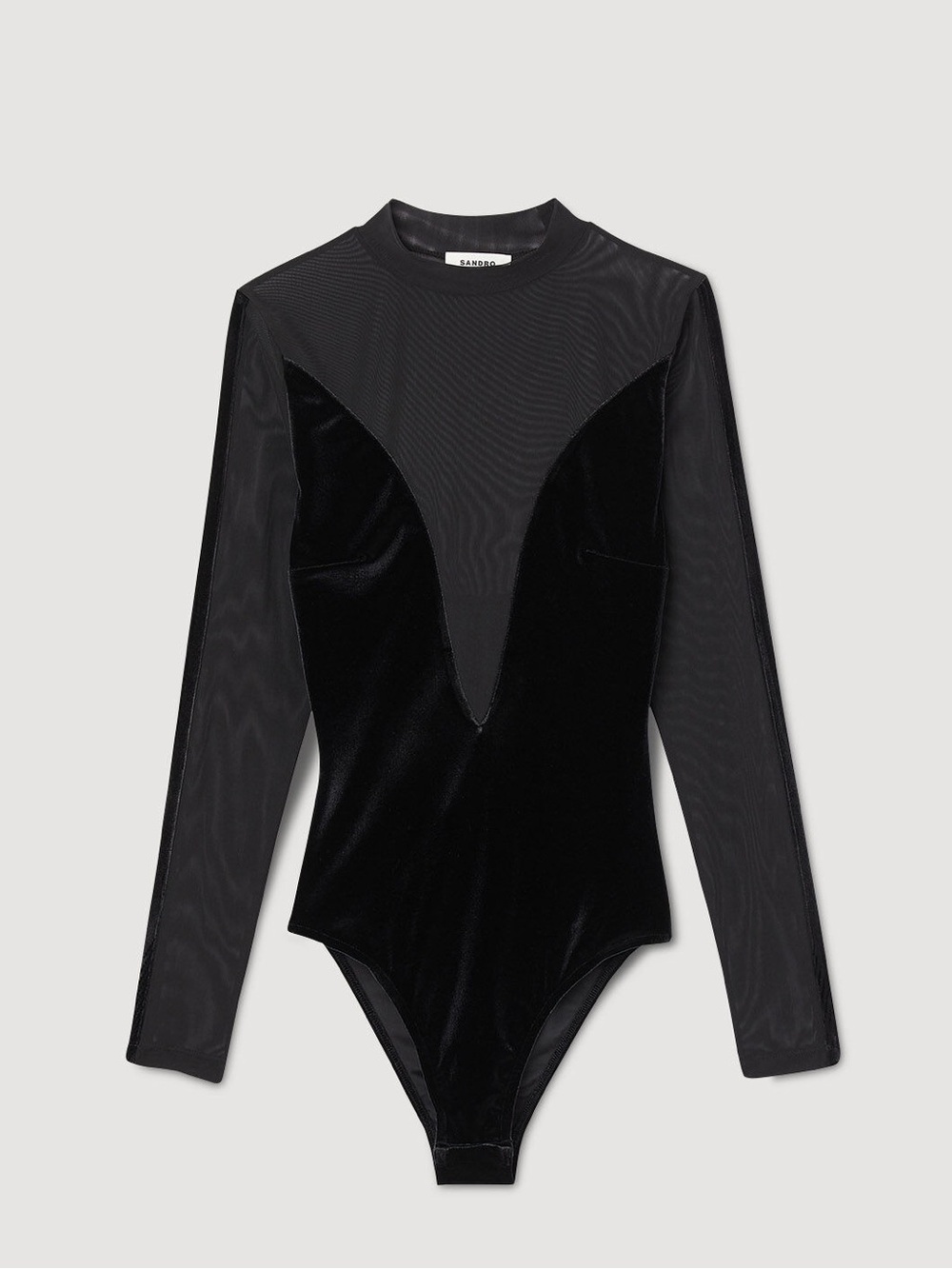 Sandro Velvet Bodysuit NWT Small